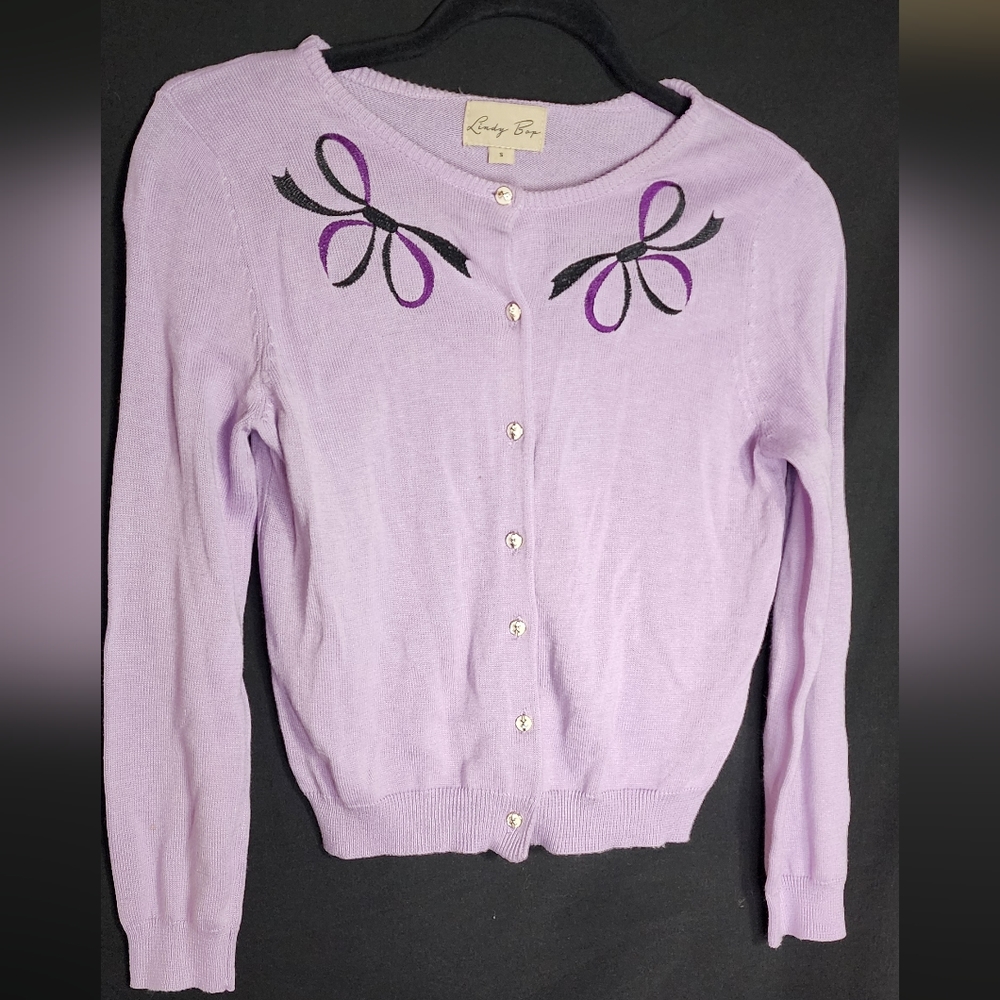 Lindy Bop Purple Cardigan